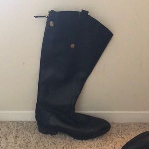 Sam Edelman Wide Calf Leather Penny Riding Boots
